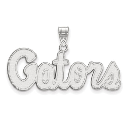 10K Weißgold Logoart University Of Florida Gators Schreibschrift Mittel Anhänger