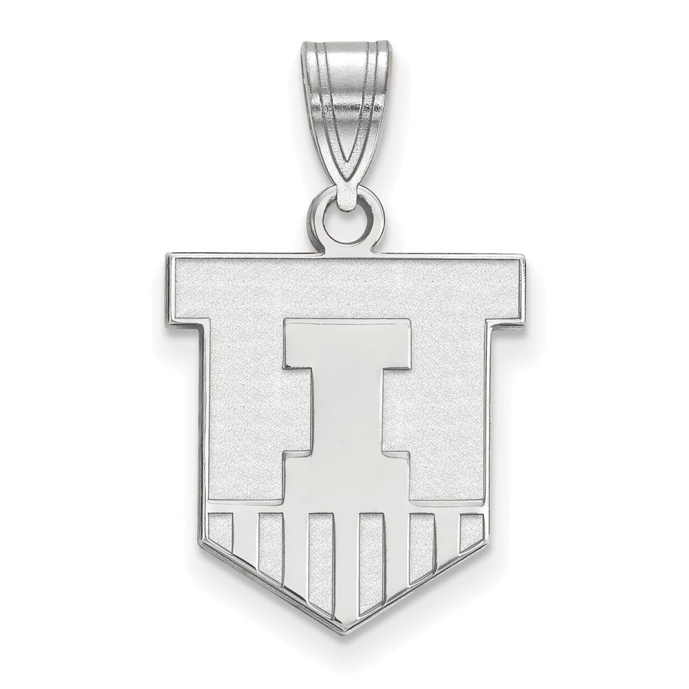 10K Weißgold Logoart University Of Illinois Victory Abzeichen Mittel Anhänger