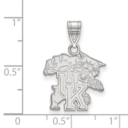 Sterlingsilber Rhodiniert Logoart University Of Kentucky U K Wildkatze Mittel Anhänger