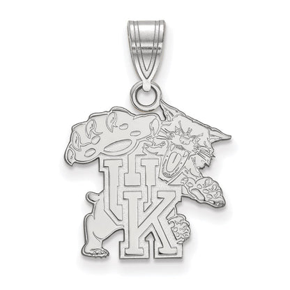 Sterlingsilber Rhodiniert Logoart University Of Kentucky U K Wildkatze Mittel Anhänger