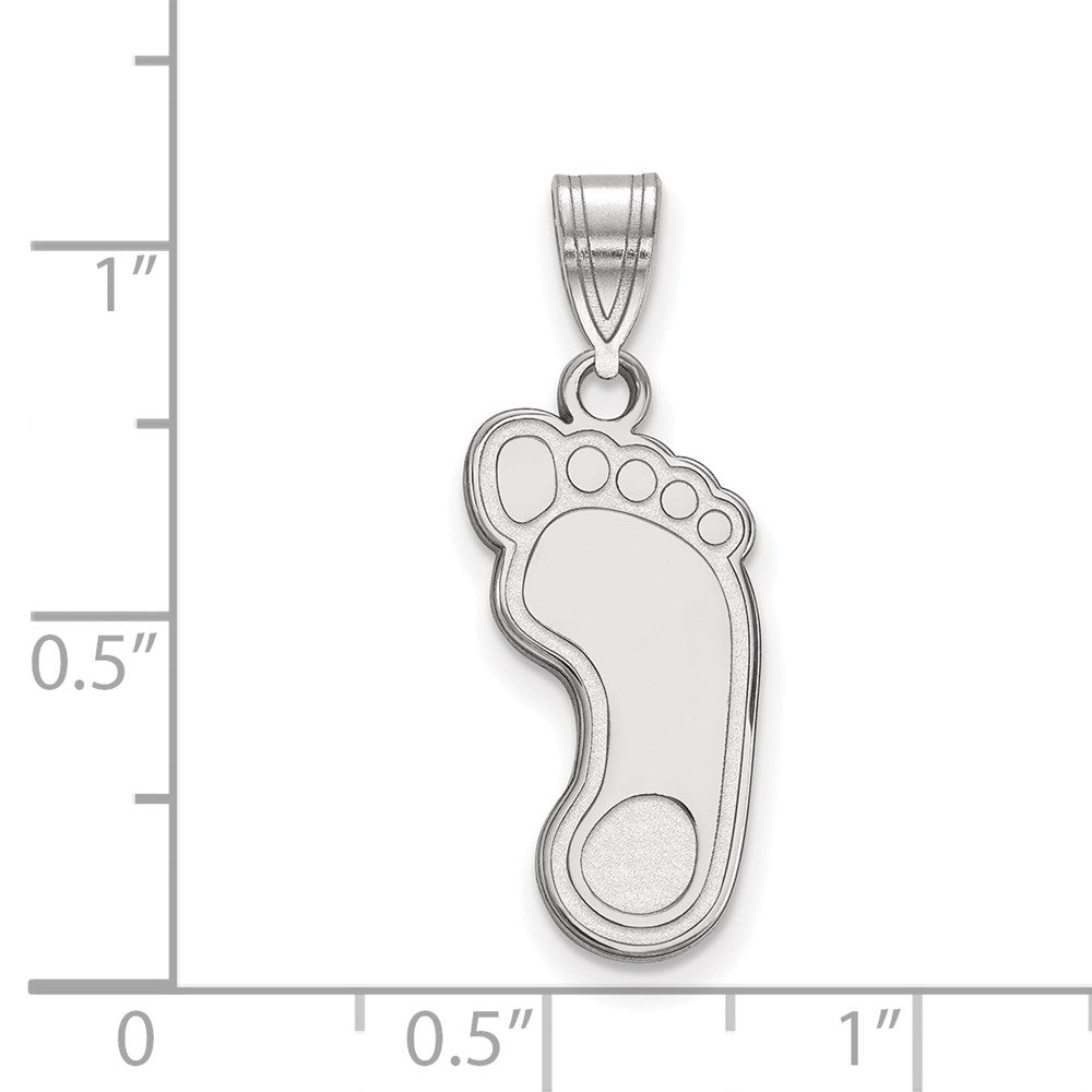 Sterlingsilber Rhodiniert Logoart University Of North Carolina Tar Heel Groß Anhänger