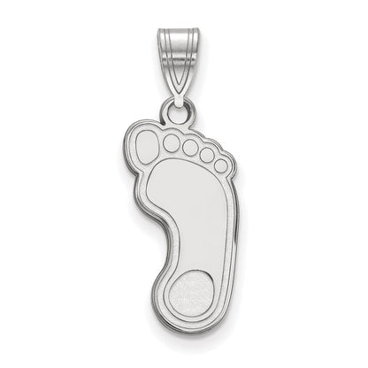 Sterlingsilber Rhodiniert Logoart University Of North Carolina Tar Heel Groß Anhänger