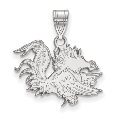 10K Weißgold Logoart University Of South Carolina Gamecock Mittel Anhänger