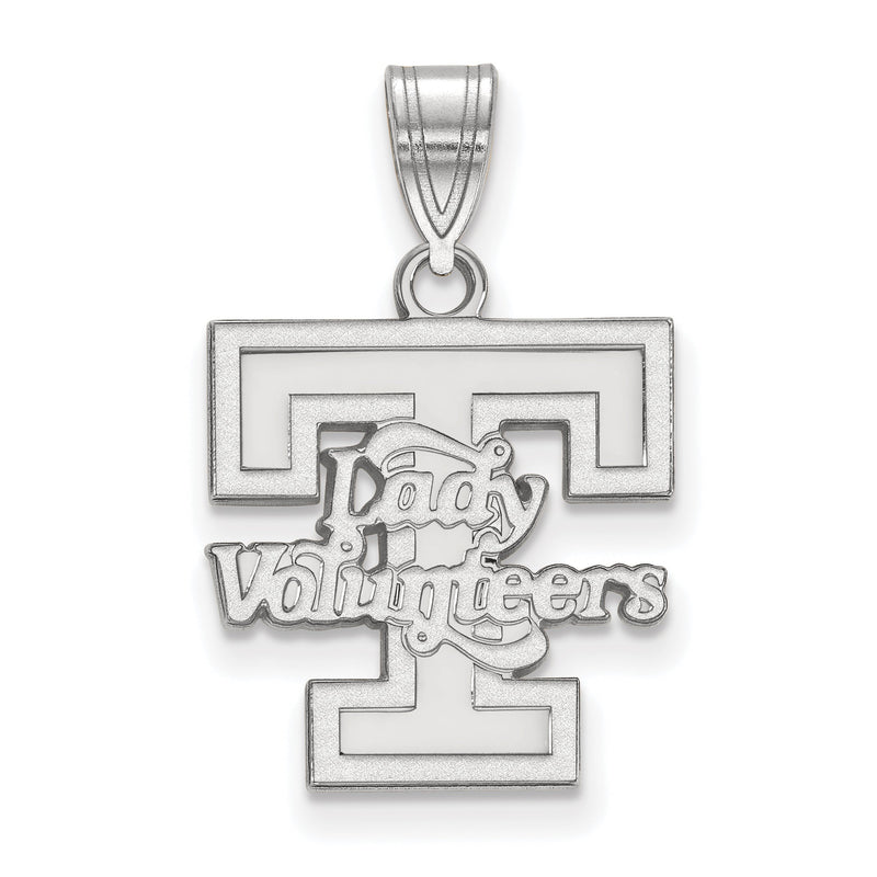 Sterlingsilber Rhodiniert Logoart University Of Tennessee Damen Volunteers Mittel Anhänger