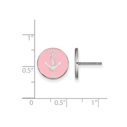 Sterlingsilber Rhodiniert Logoart Delta Gamma Sorority Symbol Farbe Emaille Ohrstecker