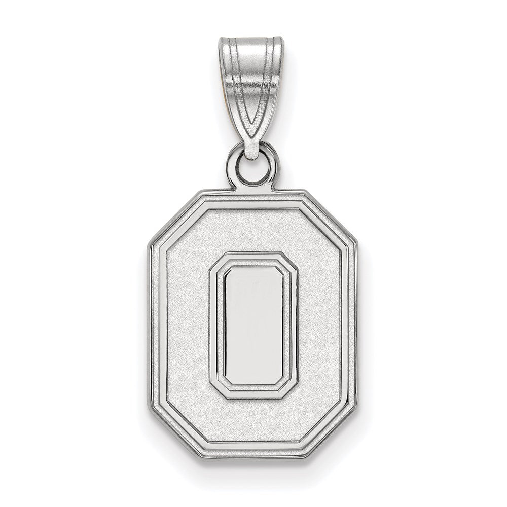 Sterlingsilber Rhodiniert Logoart The Ohio State University Buchstabe O Mittel Anhänger