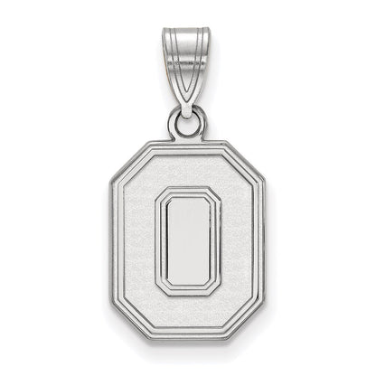 Sterlingsilber Rhodiniert Logoart The Ohio State University Buchstabe O Mittel Anhänger