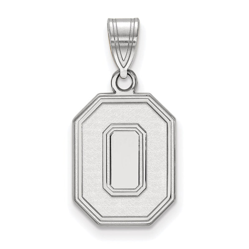 Sterlingsilber Rhodiniert Logoart The Ohio State University Buchstabe O Mittel Anhänger