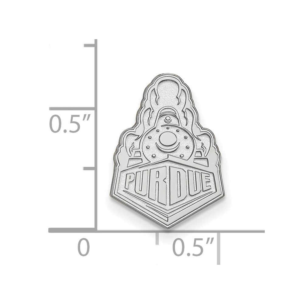 Sterlingsilber Rhodiniert Logoart Purdue Universität. Anstecknadel