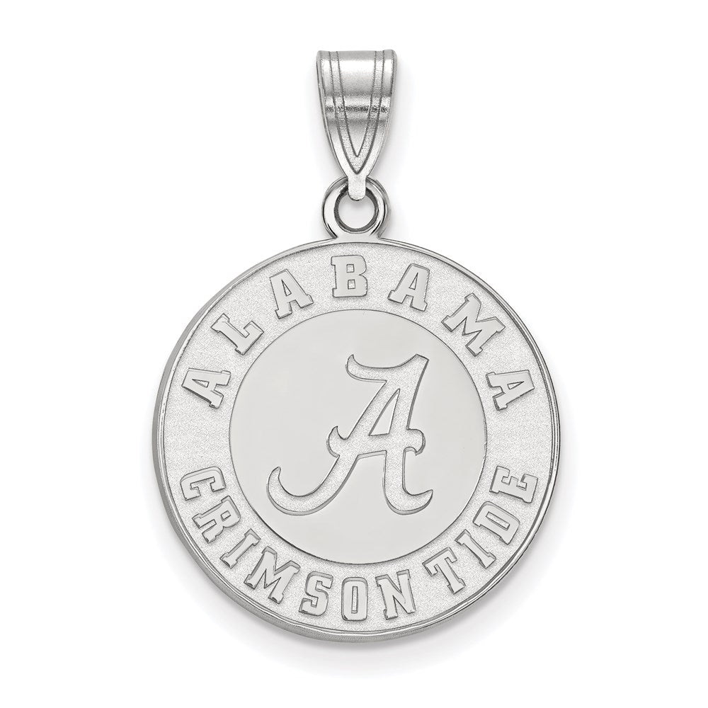 Sterlingsilber Rhodiniert Logoart University Of Alabama Crimson Tide Groß Plättchen Anhänger