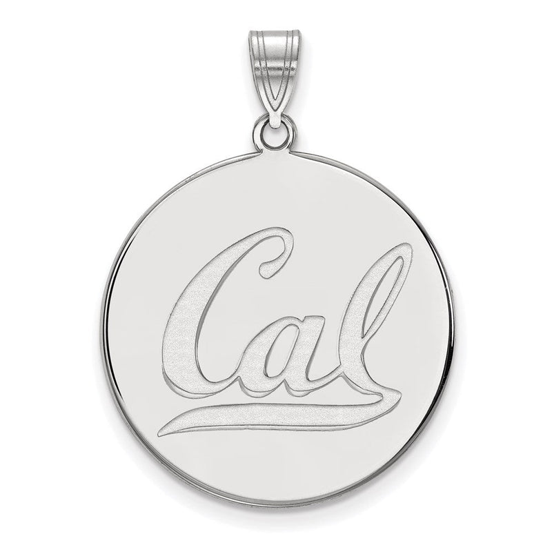Sterlingsilber Rhodiniert Logoart University Of California Berkeley Extra Groß Plättchen Anhänger