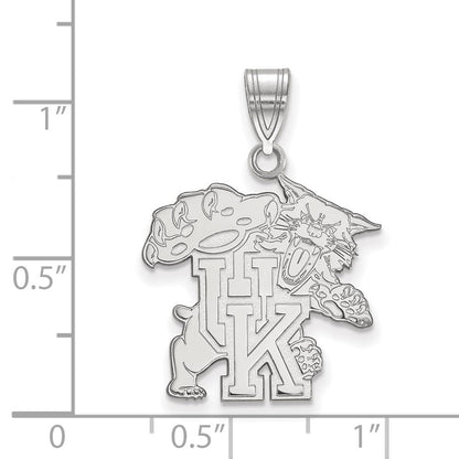 Sterlingsilber Rhodiniert Logoart University Of Kentucky U K Wildkatze Groß Anhänger