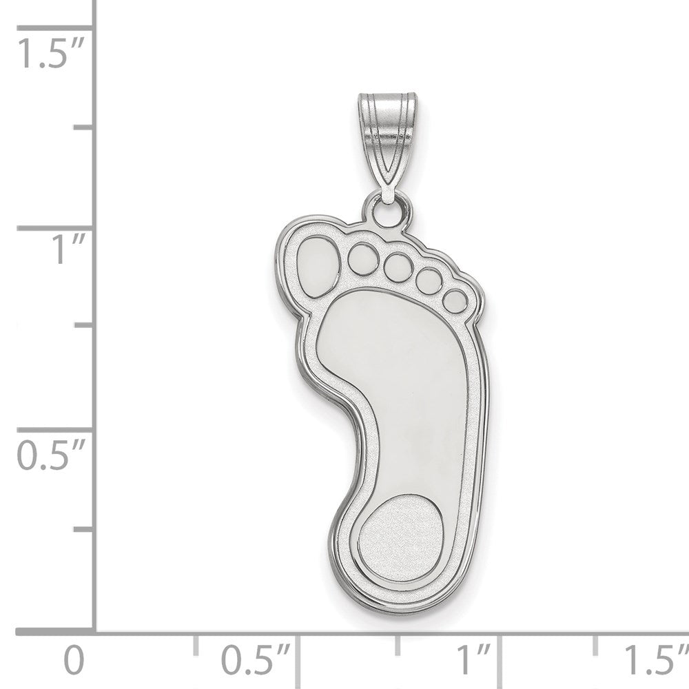 Sterlingsilber Rhodiniert Logoart University Of North Carolina Tar Heel Extra Groß Anhänger