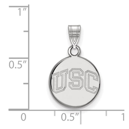 10K Weißgold University Of Southern California U S C Klein Plättchen Anhänger