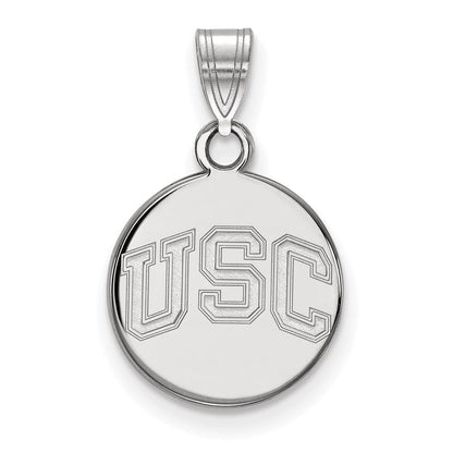 10K Weißgold University Of Southern California U S C Klein Plättchen Anhänger