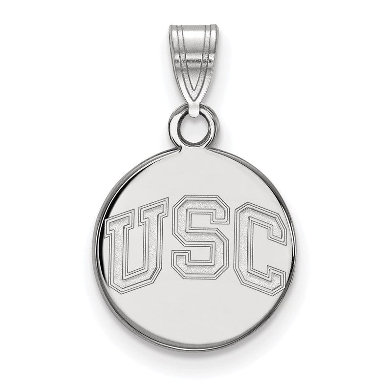 10K Weißgold University Of Southern California U S C Klein Plättchen Anhänger