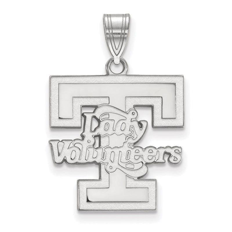 Sterlingsilber Rhodiniert Logoart University Of Tennessee Damen Volunteers Groß Anhänger