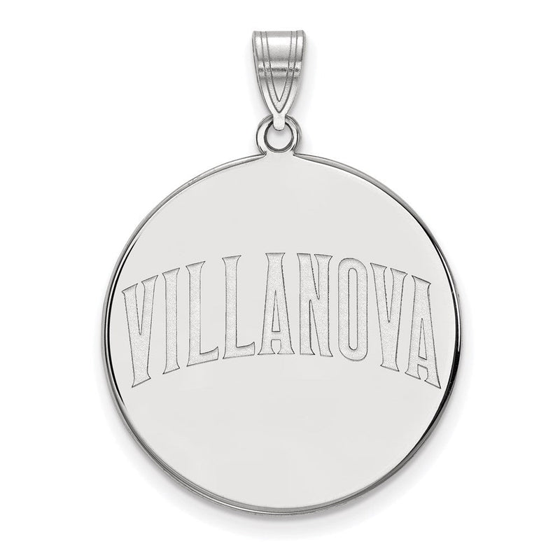 Sterlingsilber Rhodiniert Logoart Villanova University Extra Groß Plättchen Anhänger