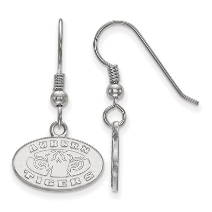 Sterlingsilber Rhodiniert Logoart Auburn Tigers Extra Klein Hängend Draht Ohrringe