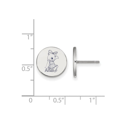 Sterlingsilber Rhodiniert Logoart Alpha Xi Delta Sorority Symbol Farbe Emaille Ohrstecker
