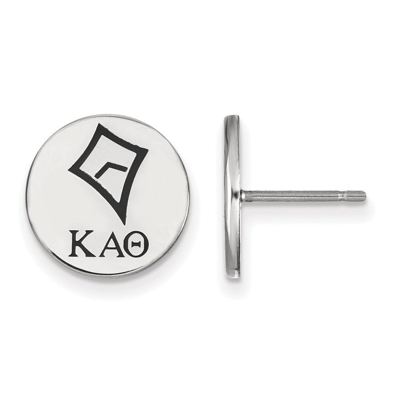 Sterlingsilber Rhodiniert Logoart Kappa Alpha Theta Sorority Symbol Farbe Emaille Ohrstecker