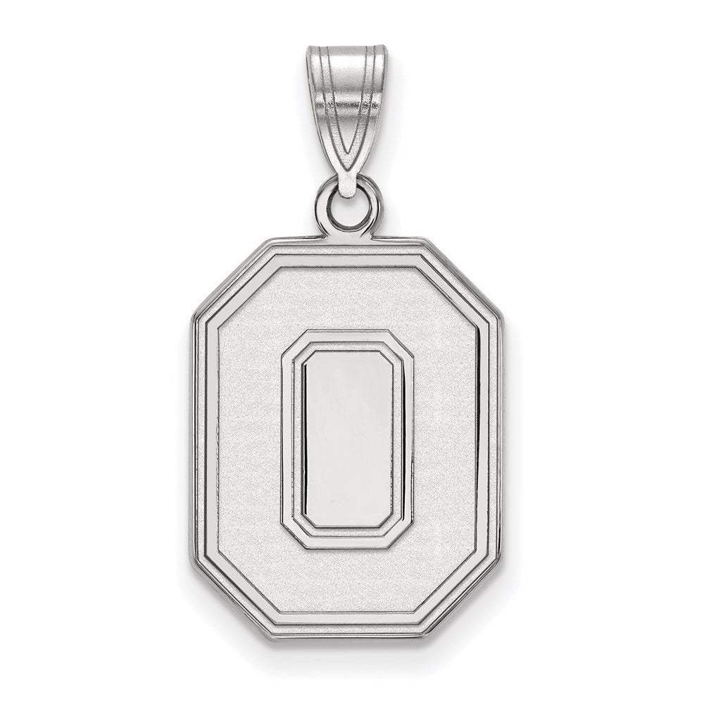 Sterlingsilber Rhodiniert Logoart The Ohio State University Buchstabe O Groß Anhänger