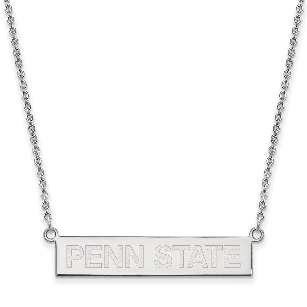 Sterlingsilber Rhodiniert Logoart Penn State University Klein Stab 18 Zoll Halskette