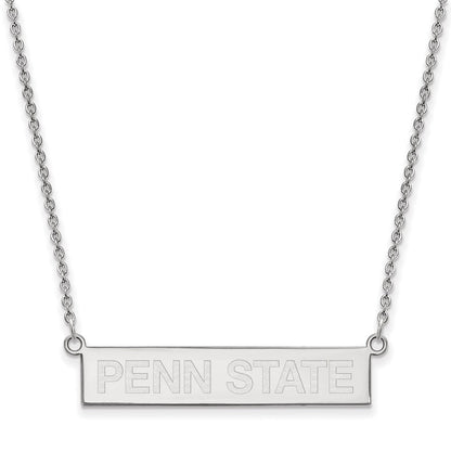 Sterlingsilber Rhodiniert Logoart Penn State University Klein Stab 18 Zoll Halskette