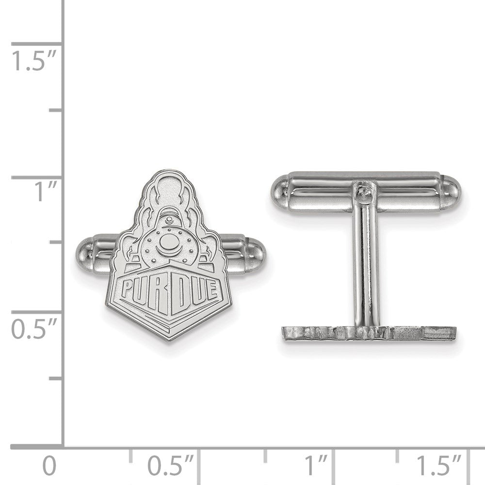 Sterlingsilber Rhodiniert Logoart Purdue Universität. Manschette Knöpfe