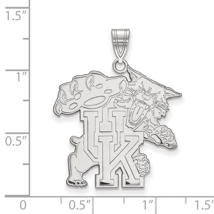 Sterlingsilber Rhodiniert Logoart University Of Kentucky U K Wildkatze Extra Groß Anhänger