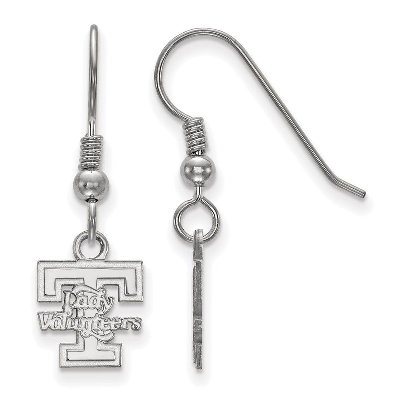 Sterlingsilber Rhodiniert Logoart University Of Tennessee Damen Volunteers Extra Klein Hängend Draht Ohrringe