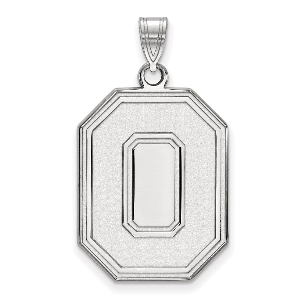 Sterlingsilber Rhodiniert Logoart The Ohio State University Buchstabe O Extra Groß Anhänger