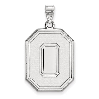 Sterlingsilber Rhodiniert Logoart The Ohio State University Buchstabe O Extra Groß Anhänger
