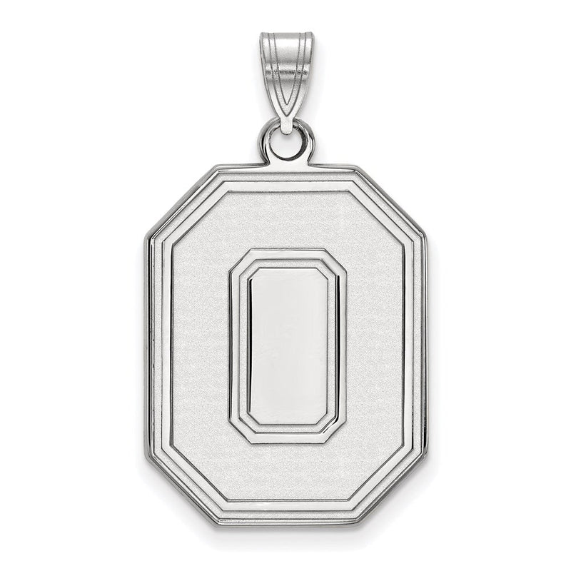 Sterlingsilber Rhodiniert Logoart The Ohio State University Buchstabe O Extra Groß Anhänger