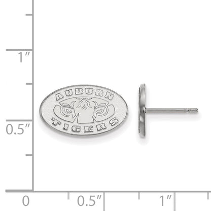 Sterlingsilber Rhodiniert Logoart Auburn Tigers Extra Klein Ohrstecker