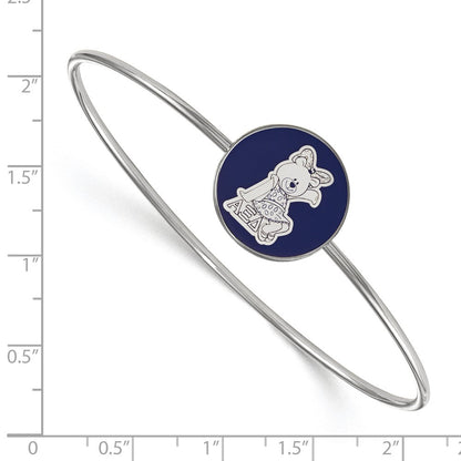 Sterlingsilber Rhodiniert Logoart Alpha Xi Delta Emailliert Schieber auf Armreif Armband