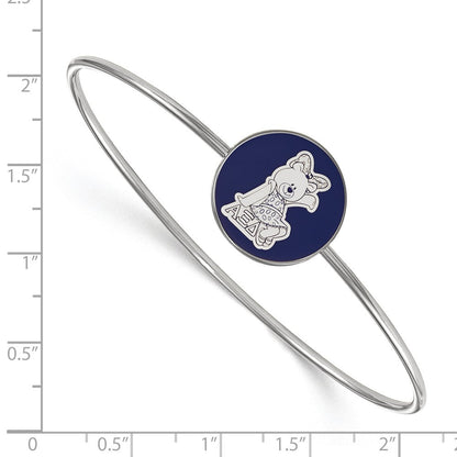 Sterlingsilber Rhodiniert Logoart Alpha Xi Delta Emailliert Schieber auf Armreif Armband