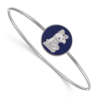 Sterlingsilber Rhodiniert Logoart Alpha Xi Delta Emailliert Schieber auf Armreif Armband
