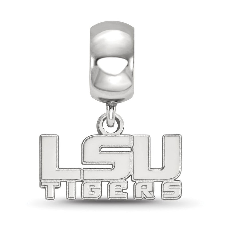 Sterlingsilber Rhodiniert Logoart Louisiana State U. Xs Hängend Perle