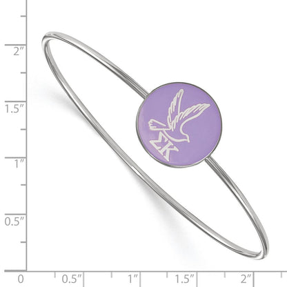 Sterlingsilber Rhodiniert Logoart Sigma Kappa Emailliert Schieber auf Armreif Armband