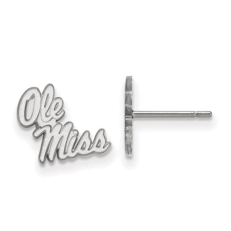 Sterlingsilber Rhodiniert Logoart University Of Mississippi Ole Miss Extra Klein Ohrstecker