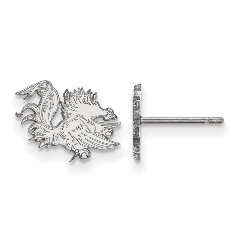 Sterlingsilber Rhodiniert Logoart University Of South Carolina Gamecock Extra Klein Ohrstecker
