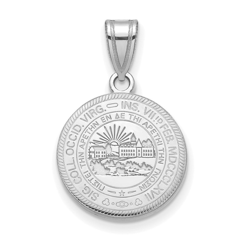 Sterlingsilber Rhodiniert Logoart West Virginia University Mittel Wappen Anhänger