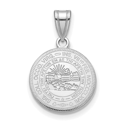 Sterlingsilber Rhodiniert Logoart West Virginia University Mittel Wappen Anhänger
