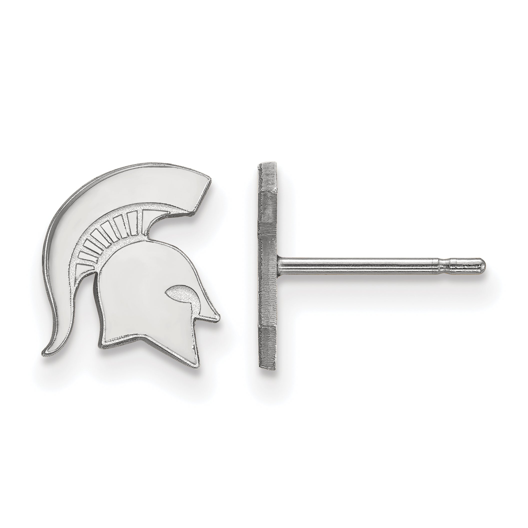 Sterlingsilber Rhodiniert Logoart Michigan State University Spartan Extra Klein Ohrstecker