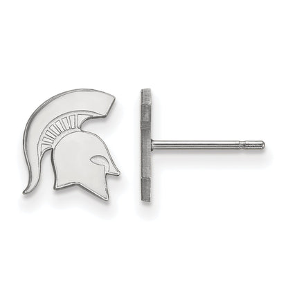 Sterlingsilber Rhodiniert Logoart Michigan State University Spartan Extra Klein Ohrstecker