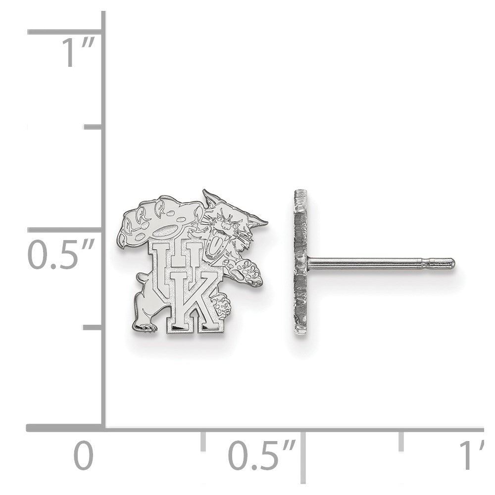 Sterlingsilber Rhodiniert Logoart University Of Kentucky U K Wildkatze Extra Klein Ohrstecker