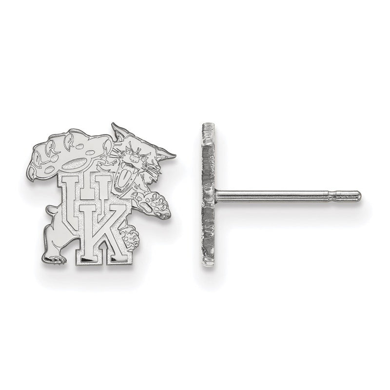 Sterlingsilber Rhodiniert Logoart University Of Kentucky U K Wildkatze Extra Klein Ohrstecker