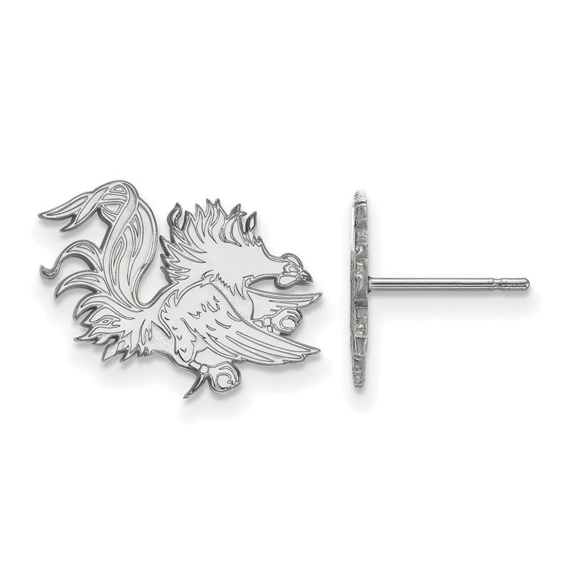 10K Weißgold Logoart University Of South Carolina Gamecock Klein Ohrstecker
