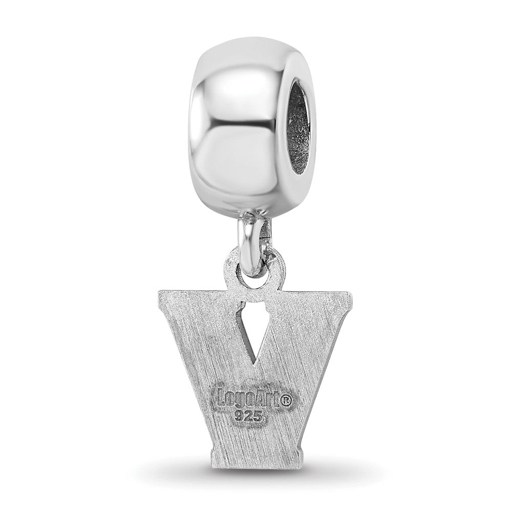 Sterlingsilber Rhodiniert Logoart Villanova University Xs Hängend Perle